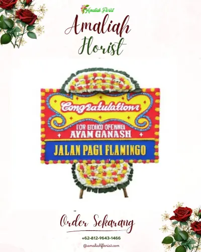 Bunga Papan Congratulation di Tanjung Jaya